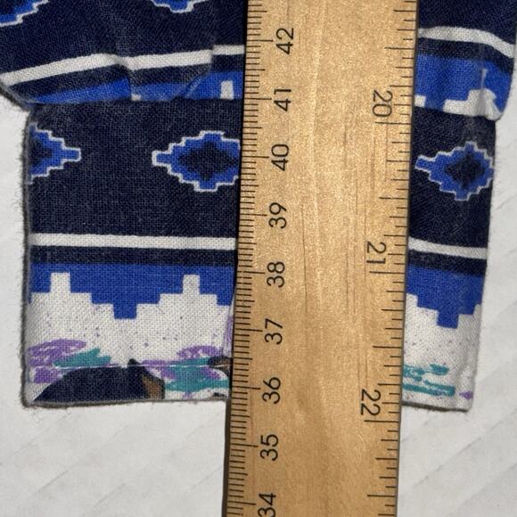 Vintage Roper Women’s Western Shirt Small Cowboy Rodeo Print Shoulder Pads USA - Picture 13 of 13